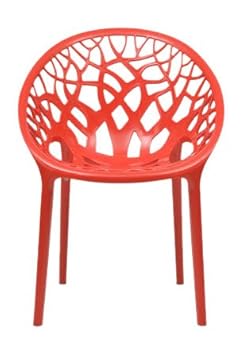 Nilkamal Crystal Chair (Bright Red)