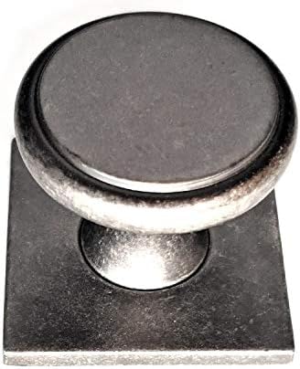 French Furniture Fittings Set of 6 Bordeaux Kitchen Cabinet Knobs with Backplate - Image 4