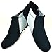 Nufoot Booties Men's Shoes, Foldable & Flexible Footwear, Fold and Go Travel Shoes, Yoga Socks, Indoor Shoes, Slippers, Black and Gray Stripe, X-Large