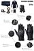 Full-Hand Touchscreen Genuine Leather Gloves, Gift Packaging, Cold Weather Gloves for Men's Texting Driving Winter Warm Lining (L-8.9