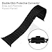 VELSENX Wrist Band for 42mm Stainless Steel Metal Replacement Bands with Double Button Folding Clasp, Link Remover Included (Black)