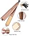 Hair Straightener 2-in-1 Twist Straightening Curling Iron 1inch Titanium-Plated 4 temperature settings 284-428°F 110-240V Case Goldthumb 2