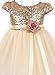 AkiDress Classic Baby Sequins Bodice Shinny Flower Girl Dress for Little Girl