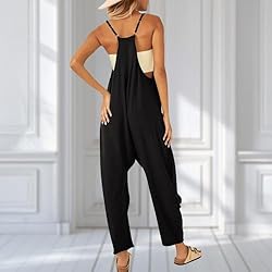 UNIANKIYA One Piece Jumpsuits for women V Neck