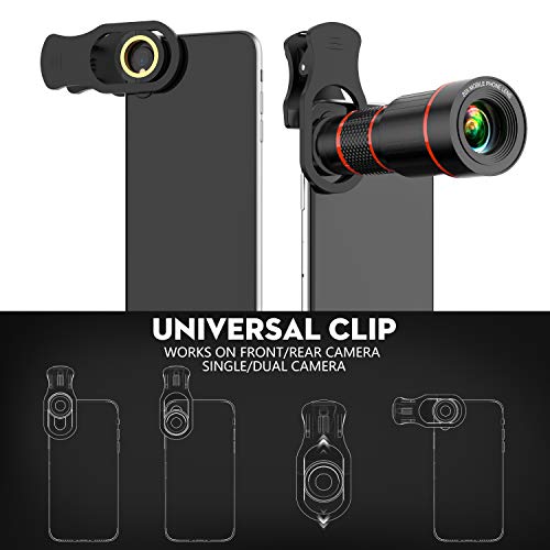 image for Saimly 4K HD Phone Camera Lens Kit 10 in 1 for iPhone Samsung Android,
