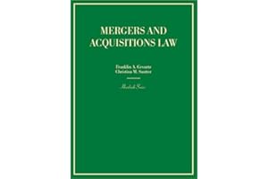 Mergers and Acquisitions Law (Hornbooks)