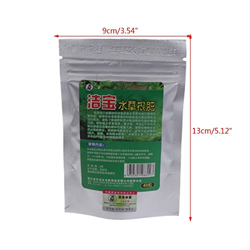 Shoresu 40 Pieces Aquatic Plant Water Root Fertilizer Condensed Aquarium Fish Tank Cylinder