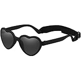 FBHLZ Baby Heart Polarized Sunglasses Toddler Flexible Bendable Sunglasses Age 0-24 Months Valentine Exchange Gifts