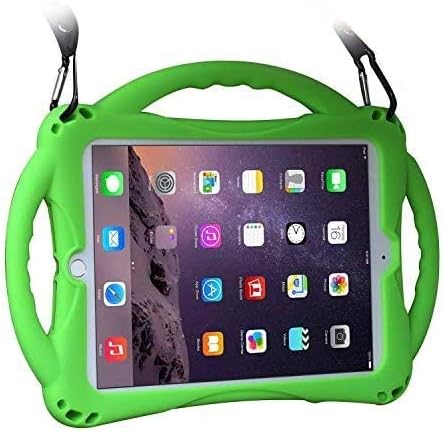 TopEsct Kids Case for iPad 6th/5th Gen, iPad Air/Air 2 & iPad Pro 9.7 inch, Built-in Handle Stand Comes with a Strap