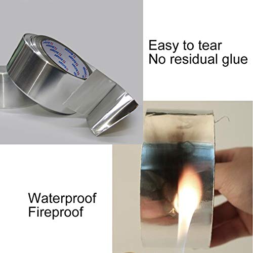 image for Hxtape Aluminum Foil Tape,Silver,Good for HVAC, Sealing & Patching Hot