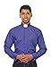 Men's Long Sleeves Tab Collar Clergy Shirt Purple (17-17 1/2 (34-35))