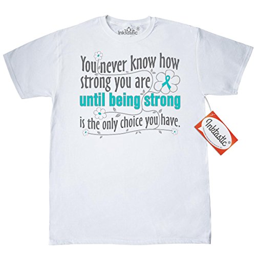 Inktastic Ovarian Cancer Being Strong T-Shirt by HDD