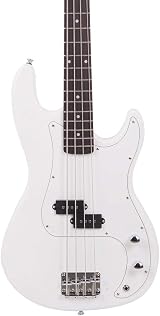 Bonnlo Electric Bass Guitar 4 Strings Full Size Basswood with Bag Strap view 2
