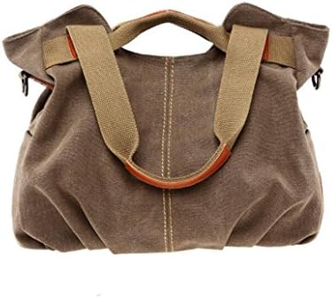 JSCY Women's Vintage Canvas Shoulder Bag Top-Handle Hobo Tote Handbags Crossbody