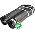 Flex-Drain 51710 Flexible/Expandable Solid Drainage Pipe, 3.37in (Inside Diameter) by 12ft