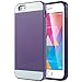 ULAK Hybrid Hard Case for Apple iPhone 6S / 6 (4.7 inch) with PC and Soft TPU Rubber Protector Cover (Purple/White)