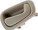 Dorman 79501 Interior Door Handle Compatible with Select Toyota Models, Beige; Textured, Black