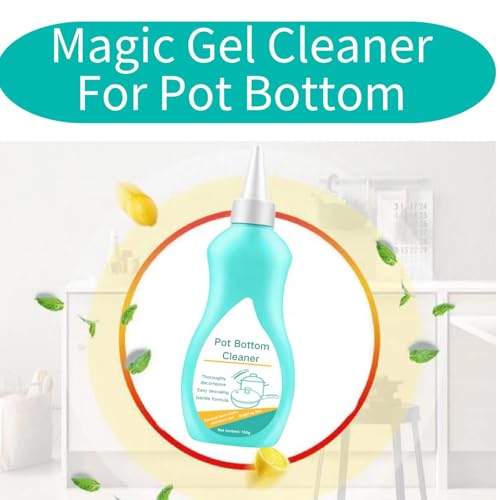 ADUTRY 2PCS MAGIC GEL CLEANER FOR POT BOTTOM,2024 NEW GEL CLEANER FOR COOKWARE BOTTOM,BLACK POT BOTTOM CLEANING GEL,MAGIC GEL CLEANER FOR POTS AND PANS, STAINLESS STEEL PAN CLEANER
