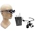 Zgood Portable Surgical Binocular Loupes 2.5X420mm Optical Glass + 3W LED HeadLight (Black)