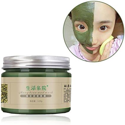 Professional Beauty Mud Mask Mung Bean Mud Mask Unisex Skin Care Cosmetic Products Facial Acne Detox, 120g /4.2 fl.oz