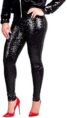 leggings and high heels