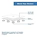 DreamLine SlimLine 34 in. D x 48 in. W x 2 3/4 in. H Left Drain Double Threshold Shower Base in White, DLT-1034481