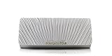 Scarleton Satin Flap Clutch With Crystals H3017