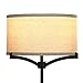 Brightech Elijah LED Floor Lamp, Modern Lamp for Living Rooms & Offices, Tall Lamp with Drum Shade, Mid-Century Modern Standing Lamp for Bedroom Reading, Tall Lamp as Elegant Living Room Décor - Black