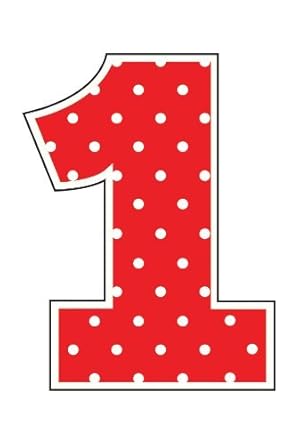 Fancy Ladybug Polka Dot 1st Birthday Party Shaped Number 1 Candle