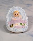 Enesco Growing Up Girls “Blonde Newborn” Porcelain Figurine, 1.75”