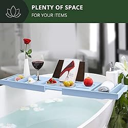 ROYAL CRAFT WOOD Luxury Bathtub Caddy Tray, 1 or 2