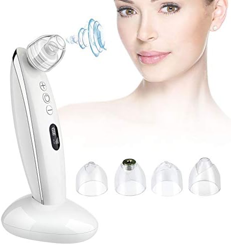 Blackhead Remover Vacuum, Santoi Pore Vacuum Facial Cleaner Comedo Acne Extractor with 4 Multi-Functional Probes 6 Adjustable Suction Force for Women & Men