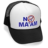 Megashirtz - No Ma'am - Vintage Style Trucker Hat Retro Mesh Cap
