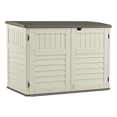 suncast stow - away horizontal storage shed - outdoor