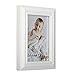 RPJC Solid Wood 3.5x5 Picture Frames and High Definition Glass for Table Top Display and Wall Mounting Photo Frame 2PK White