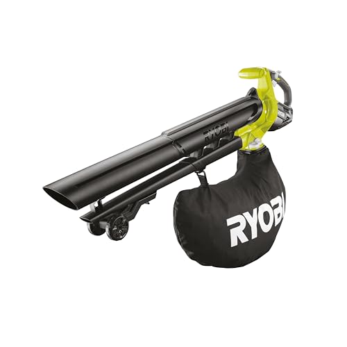 RYOBI 18 V ONE+ Brushless Akku-Laubsauger OBV18 (Luftmenge 6,0 m³/min, Luftgeschwindigkeit 200 km/h, Gebläsefunktion ohne Akku & Ladegerät im Karton)