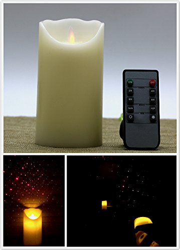 Kitch aroma laser lights christmas wax moving flame can…