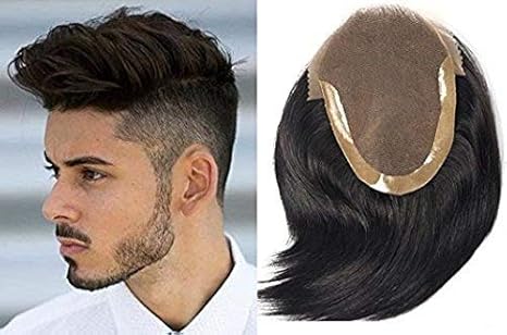 Majik New Design Human Hair Swiss Lace Hair Toupee Patch And Hair