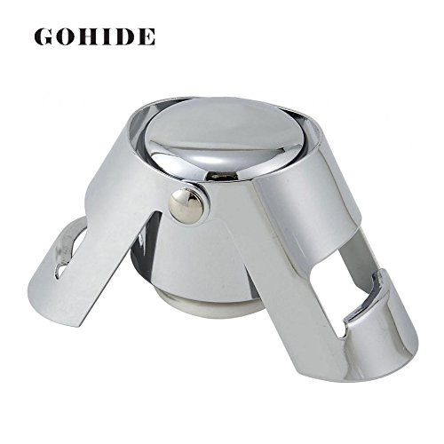 A Stainless Steel Champagne Stopper Sparkling Wine Bottle Stopper Sealer Cap Wine Cork Home Bar Accessories Keep Champagne Fresh HSU