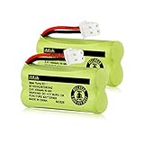 iMah BT183342/BT283342 2.4V 400mAh Ni-MH Battery Pack, Also Compatible with AT&T VTech Cordless Phone Batteries BT166342/BT266342 BT162342/BT262342 CS6709 CS6609 CS6509 CS6409 EL52100 EL50003, 2-Pack