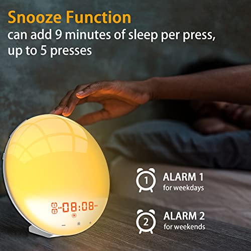 Prisame Ideal Gift for Kids/ Heavy SleepersWake Up Light Sunrise