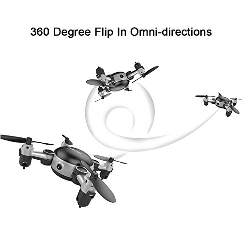 LOHOME MINI Foldable RC Drone - First-Person View (FPV) Unmanned Aerial Vehicle (UAV) 2.4GHz 6-Axis Gyro 4CH Quadcopter Wifi Remote Control Aircraft 720P HD Camera Gravity Sensor Helicopter - Thumbnail 3