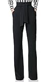 VLUNT Womens Elegant Solid Color High Waist Wide Leg Long Pants With Belt