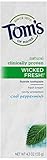 Tom's of Maine Natural Wicked Fresh! Fluoride Toothpaste, Cool Peppermint, 4.7 Ounce