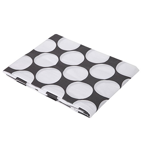 Dots/Pin Stripes Grey Large Dots Crib Fitted Sheet
