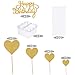 Money Cake Pull Out Kit Include Pulling Money Box, Plastic Roll with 20 Transparent Bags, Happy Birthday Cake Toppers, 7 Heart Cupcake Picks for Graduation Wedding Party Decorations