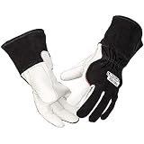 Lincoln Electric DynaMIG HD Professional MIG Welding Gloves | Comfort & Heat Resistance | Large | K3806-L Black