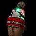 EZGO Light Up Hat With 10 colorful Lights, Unisex Knitted Light Hat With Sika Deer Printing For Party Christmas Gifts Sports Walking Jogging Bicycling