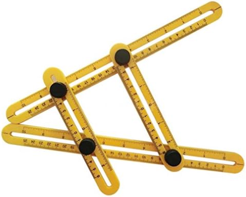 Angle Measure Multi-Angle Ruler Template Tool Measures All Angles Forms Angle-izer for Handymen Builders Craftsmen Repetitive
