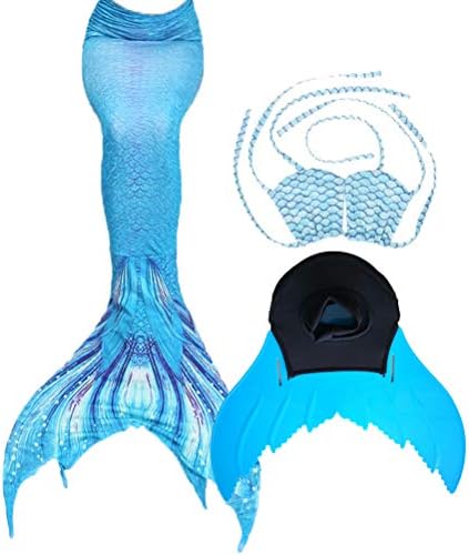XonyiCos Kids Girls Women Adult Sparkle Mermaid Tail Monofin Swimmable Tail Swimwear Swimming Costumes
